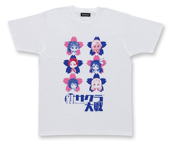 バンダイより、『新サクラ大戦』のSD柄Tシャツ＆シュシュが登場